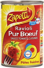 Ravioli Pur Bœuf Pâtes fraîches Zapetti 400 grs