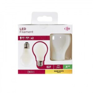 Ampoule Led 60W E27 Carrefour X2