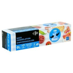 Sacs Congélation Liens Carrefour 6L x25