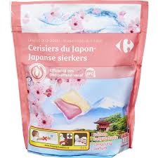 Lessive Doses Cerisiers Du Japon Carrefour x18