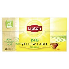 Thé Noir Lipton Bio Yellow 50 Grs