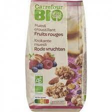 Muesli Fruits Rouge Bio Carrefour 375 Grs